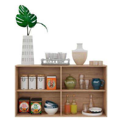 Aparador Buffet 4 Portas Viena Rustic/natural