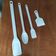 3 Colheres Grande para Restaurante Cozinha Industrial 59cm Plásticas Brancas Cinquetti