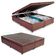 Cama Box Baú Casal Bipartido Sintético Sereneprime Marrom 138x188x44