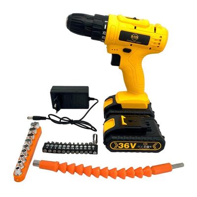 Parafusadeira E Furadeira 2em1 36v Torque Ajustável Recarregável