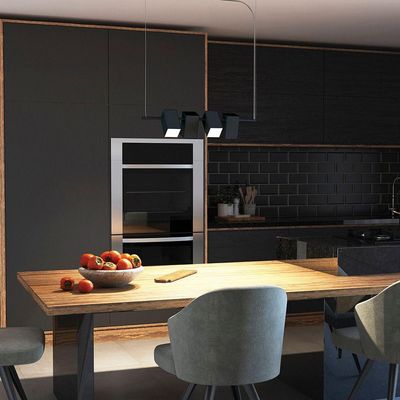 Lustre Pendente Blumenau Kina Light G9 Bivolt Preto
