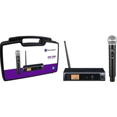 Microfone Sem Fio Harmonics Hsf-200 Simples