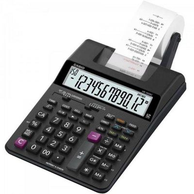 Calculadora Com Bobina Casio Hr-100rc 12 Dígitos Bivolt...