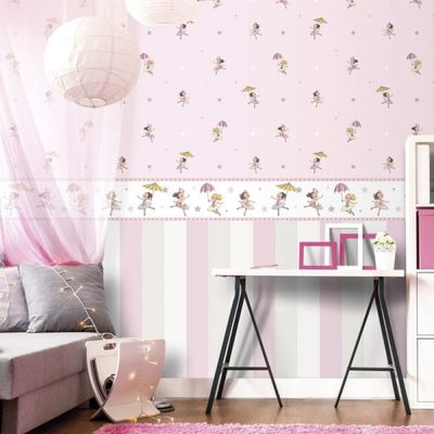 Papel de Parede Treboli Listrão Rosa 5882 - Rolo: 10m x 0,53m