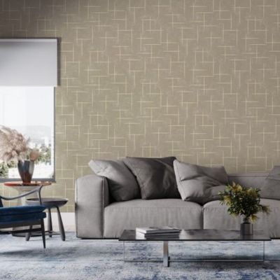 Papel de Parede Bobinex Essencial Geométrico Bege 4310