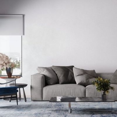 Papel de Parede Bobinex Essencial Aspecto Tecido Grosso Azul 4343