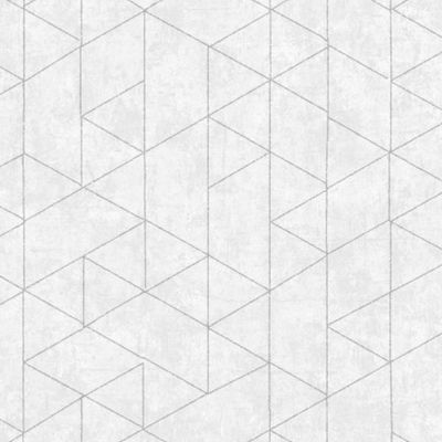 Papel de Parede Bobinex Essencial Geométrico Branco 4337