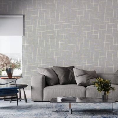 Papel de Parede Bobinex Essencial Geométrico Bege 4316