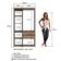 Guarda Roupa Closet 2 Peças Cabideiro Gaveta Preto e Montana com Nicho Módulo Multiuso Easy Prodecor