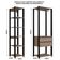Guarda Roupa Closet 2 Peças Cabideiro Gaveta Preto e Montana com Nicho Módulo Multiuso Easy Prodecor