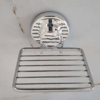 Saboneteira Porta Sabonete com Ventosa Faciliti Suporte de Parede para Banheiro Cromado