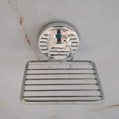 Saboneteira Porta Sabonete com Ventosa Faciliti Suporte de Parede para Banheiro Cromado