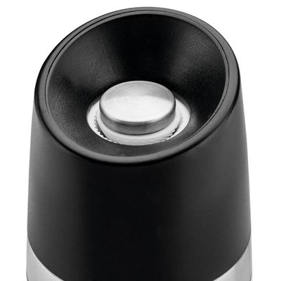 Kit 4 Moedor Sal Grosso Pimenta Tramontina Manual Inox Especiarias Realce Preto