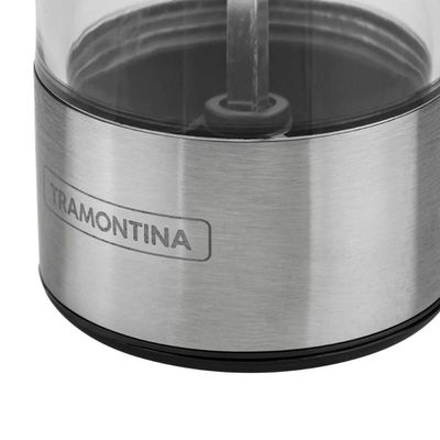 Kit 4 Moedor Sal Grosso Pimenta Tramontina Manual Inox Especiarias Realce Preto