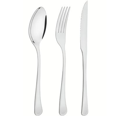 Faqueiro Inox 24 Peças Havana Tramontina Faca para Churrasco Garfo Colher Inteiriça