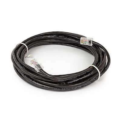 Cabo de Rede Cat5e Montado Preto - 5 Metros