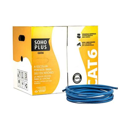 Cabo de Rede Cat6 Furukawa Sohoplus Azul - 3 Metros