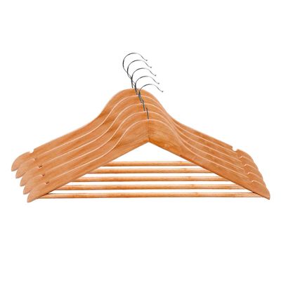 Kit Conjunto 60 Cabides Madeira Native Cazza