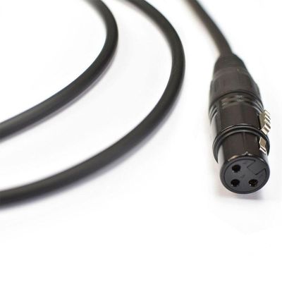 Cabo Para Microfone Xlr M / Xlr F Ninja Lw 03ft 0,91m Preto