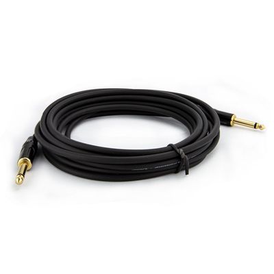 Cabo P10 para P10 Mono Profissional - Preto 25 Metros