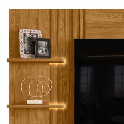 Painel Home Suspenso Atena Cumaru Para Tv Até 65 Madetec Cumaru
