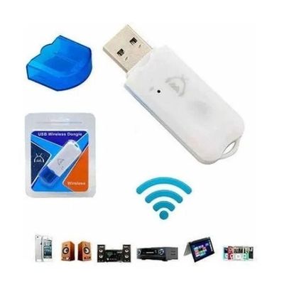 Adaptador Usb Bluetooth Receptor áudio Branco /az