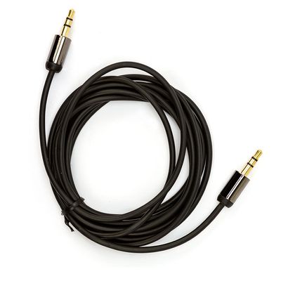 Cabo P2 Para P2 Estereo Com Capa Metálica Cirilo Cabos - 2 Metros