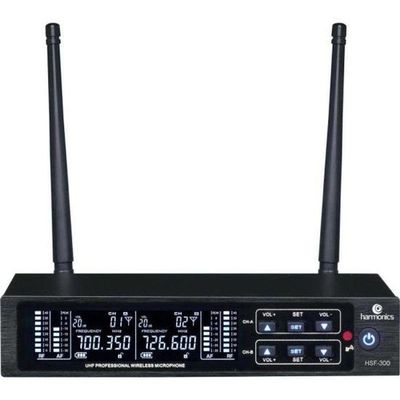 Microfone Sem Fio Harmonics Hsf-300 Duplo