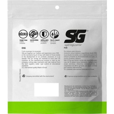 Encordoamento Para Baixo 6 Cordas 0.32 Light Sg