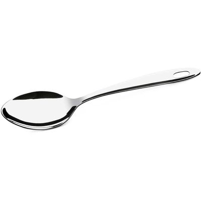 Kit 12 Colheres para Servir Arroz Molhos 24,5cm para Restaurantes Buffets Hotéis Aço Inox Brinox
