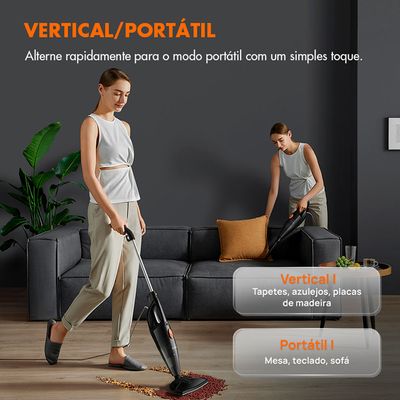 Aspirador De Po Vertical Gaabor Smart Sweep GVCW-M15A-b Preto 220V
