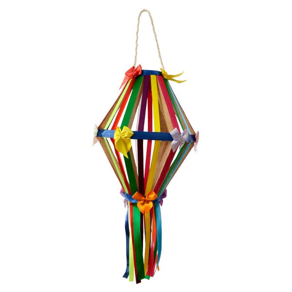 Balao Decorativo Fitas Colorido 25Cm
