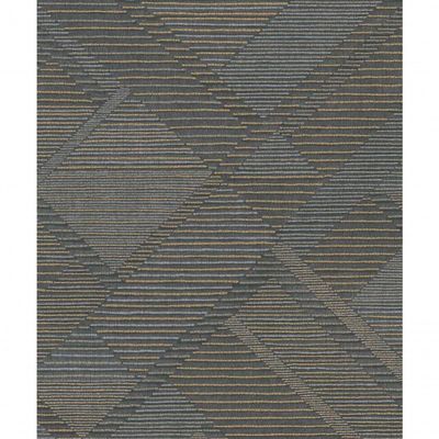 Papel De Parede Muse Geométrico Preto E Dourado A55401