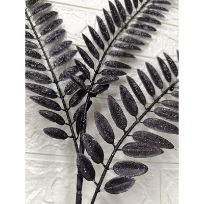 Kit De 3 Galhos Natalinos Pretos Com Brilho 80cm