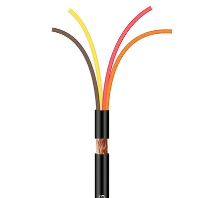 Cabo Manga 4x22 AWG - com Blindagem Preto - 100 Metros