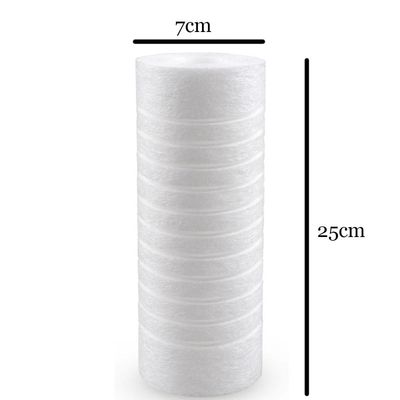 Refil Ranhurado de Reposição 7" Melt Blown para Filtro de Máquina de Lavar Maqlav Acquabios