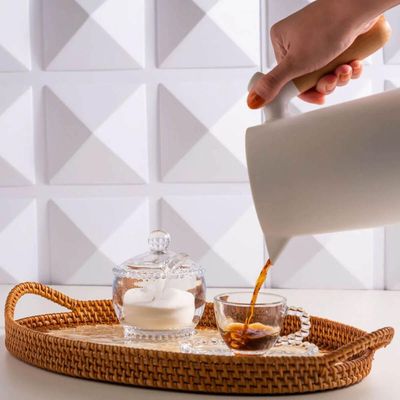 Jogo 12 Xícaras Cristal com Pires 180ml Café Chá Wolff Pearl Incolor Mesa Posta