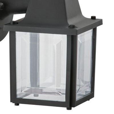 Arandela Vintage Preta Bivolt Luminária 16x20cm Lâmpada E27 Quarto Cabeceira Dital Bivolt
