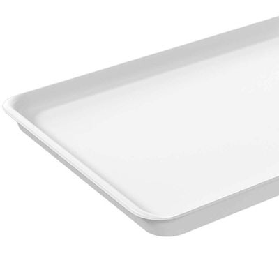 36 Bandejas Plásticas 32x23cm Restaurante Self Service Branco Hamburguer A4 Uno Coza