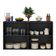 Aparador Buffet 4 Portas Suspenso Alemanha Br3594 Preto