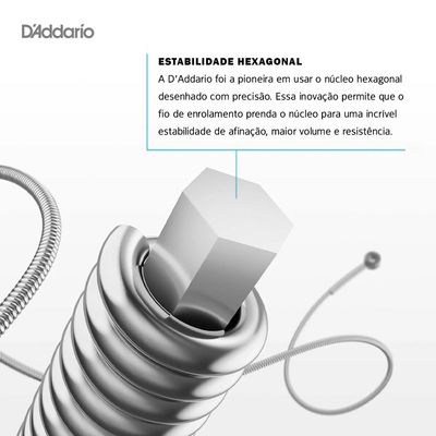 Encordoamento P/ Guitarra D'Addario XS Nickel XSE1149 - EC0544