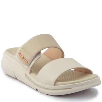 Tamanco Comfortflex Em Sintetico Feminino - Marfim 39 / MARFIM