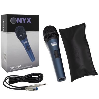 Kit 5 Microfones Dinâmico com Fio TK 51C Onyx