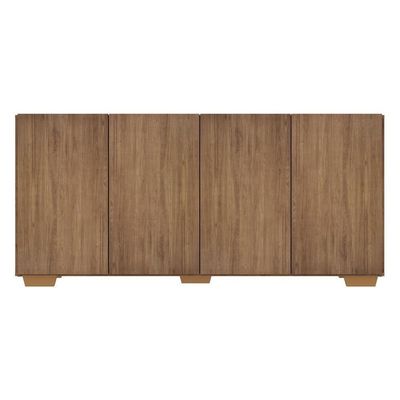 Aparador Buffet Multimóveis Veneza 4 Portas Rustic/natural