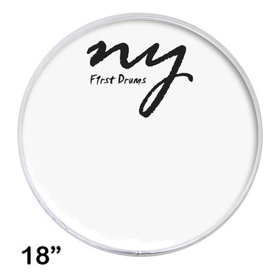 Kit 5 Peles Clear Transparente para Bateria 18" New York