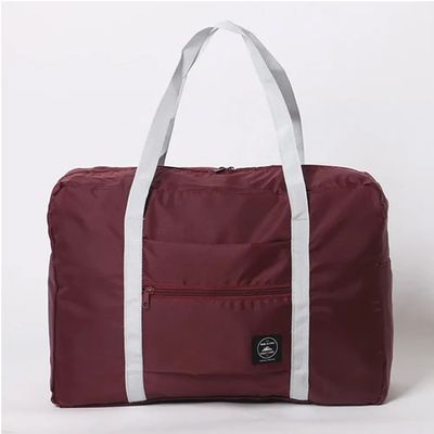 Bolsa de Armazenamento Portátil Dobrável Multifuncional Grande Capacidade para Viagens - Vermelho Único / Vermelho Escuro