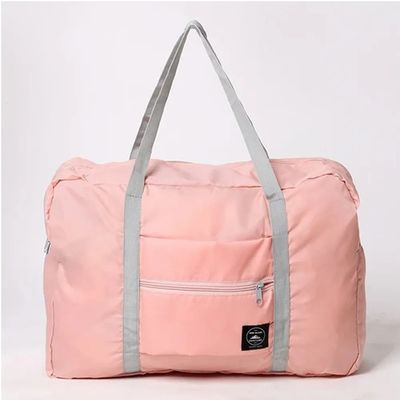 Bolsa de Armazenamento Portátil Dobrável Multifuncional Grande Capacidade para Viagens - Rosa Único / Rosa