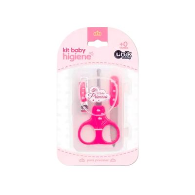 Kit Tesoura Lixa e Cortador de Unha Princesa - Unik