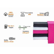 Toalha De Manicure E Pedicure 28x45cm Salão Beleza P-unha - Preto