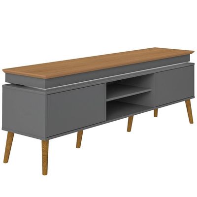 Rack Lumina para TVs de até 75 Artely Carvalho com Grafite
